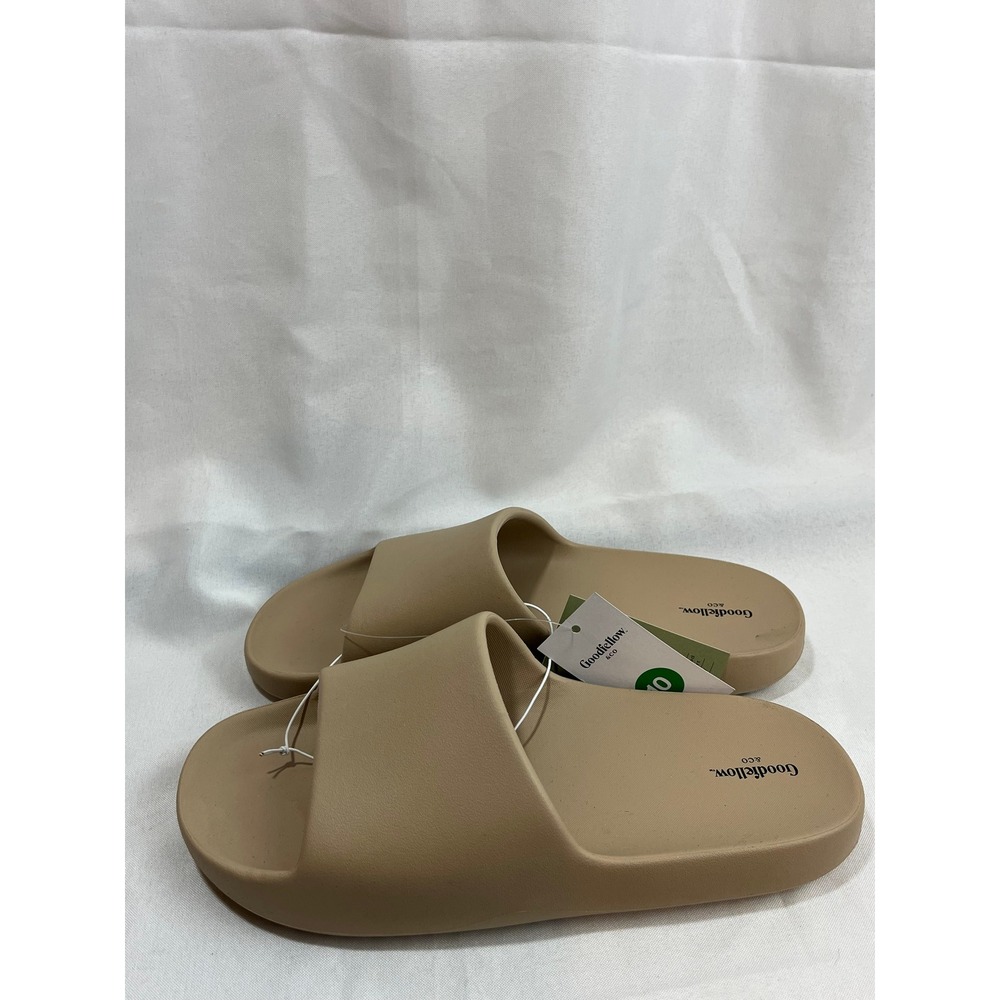 Goodfellow & Co Mens Slide Sandals Tan Beige Size 10 New NWT Casual Beach Pool